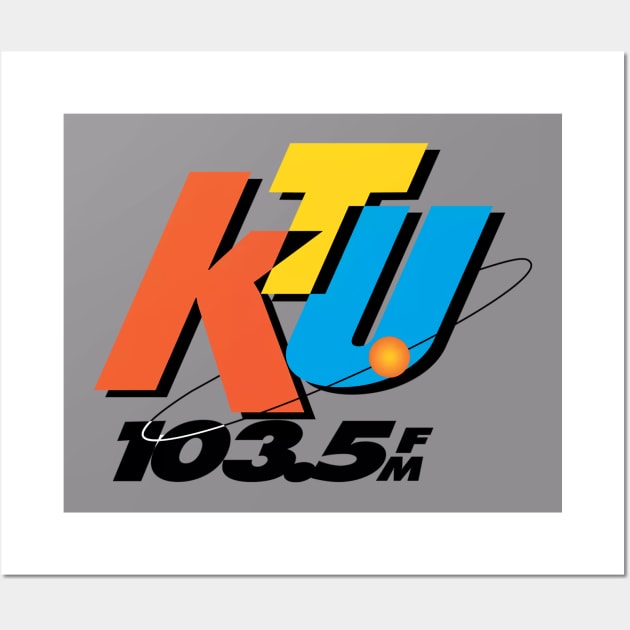 Vintage KTU Radio Station Wall Art by Gimmedangers